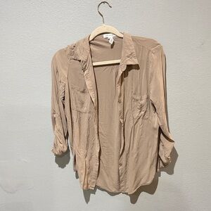 Ambiance Beige Open Front Cardigan